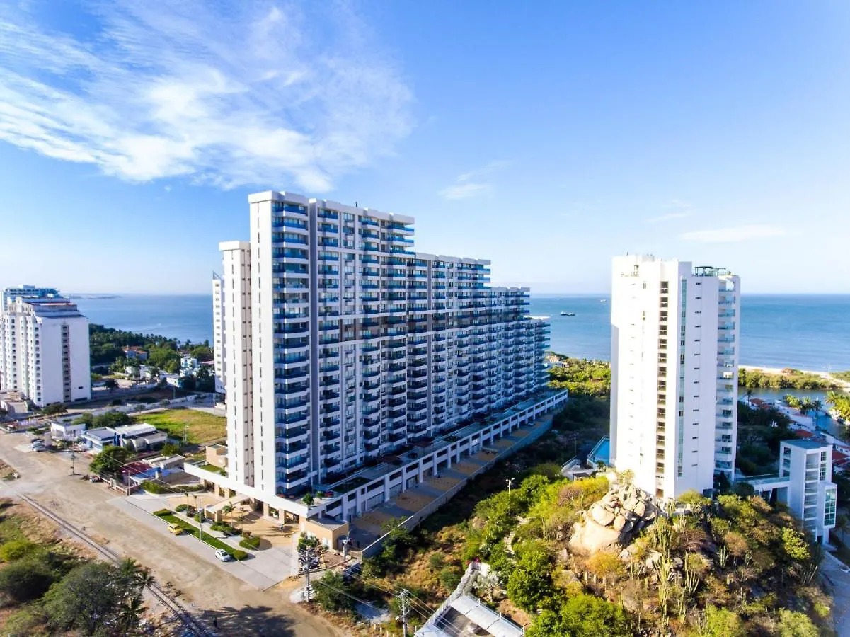 3BR Ocean View Apartment Pozos Colorado Santa Marta  Colombia